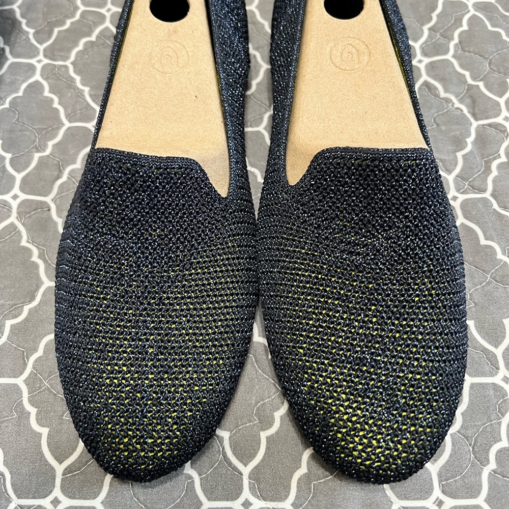 Rothy’s Metallic Lattice Stitch Loafers New in Box sz 8.5 Limited Edition